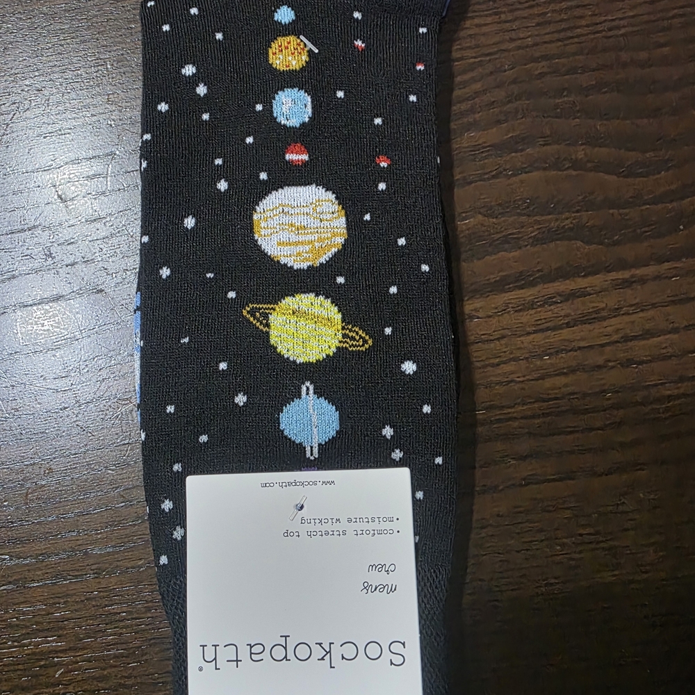 Men's Blue and Black Dress Socks - Picture 3 of 5